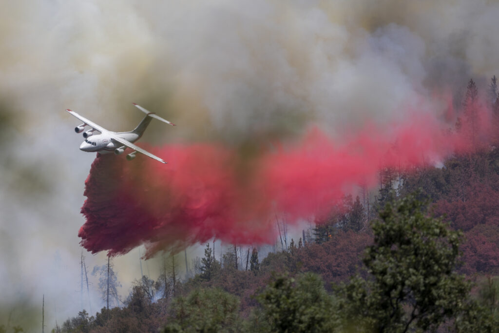 Branden in Californië Bron: DAVID MCNEW / AFP
