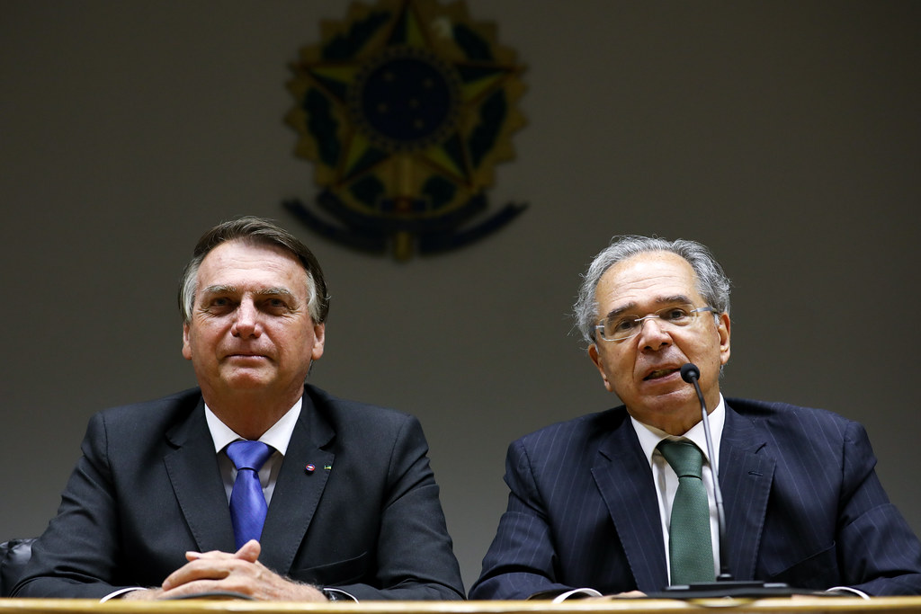 Jair Bolsonaro en Paulo Guedes