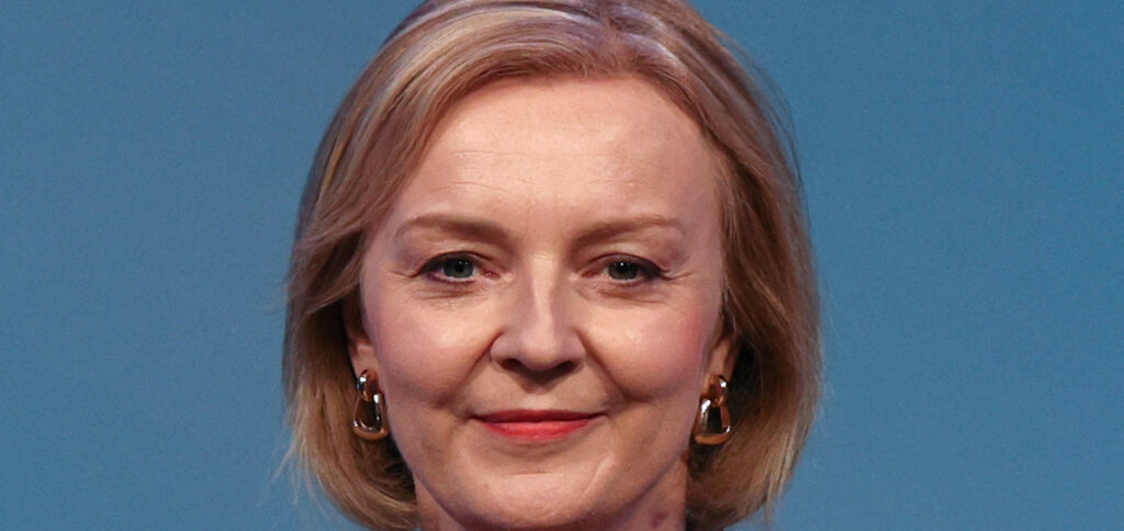 Porträt von Liz Truss, britische Premierministerin
