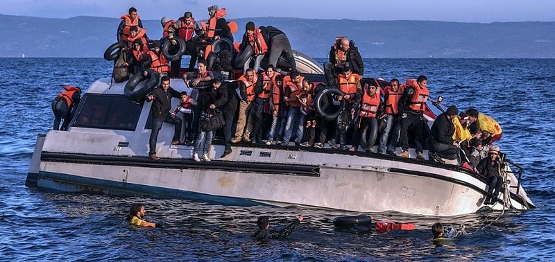 migrantes no mar