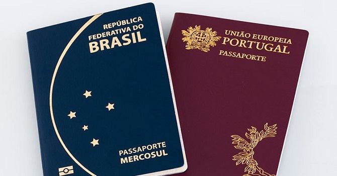 Brasilianskt och portugisiskt pass