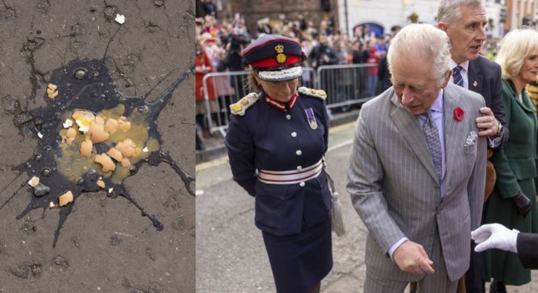 El rei Carles III és rebut amb ous