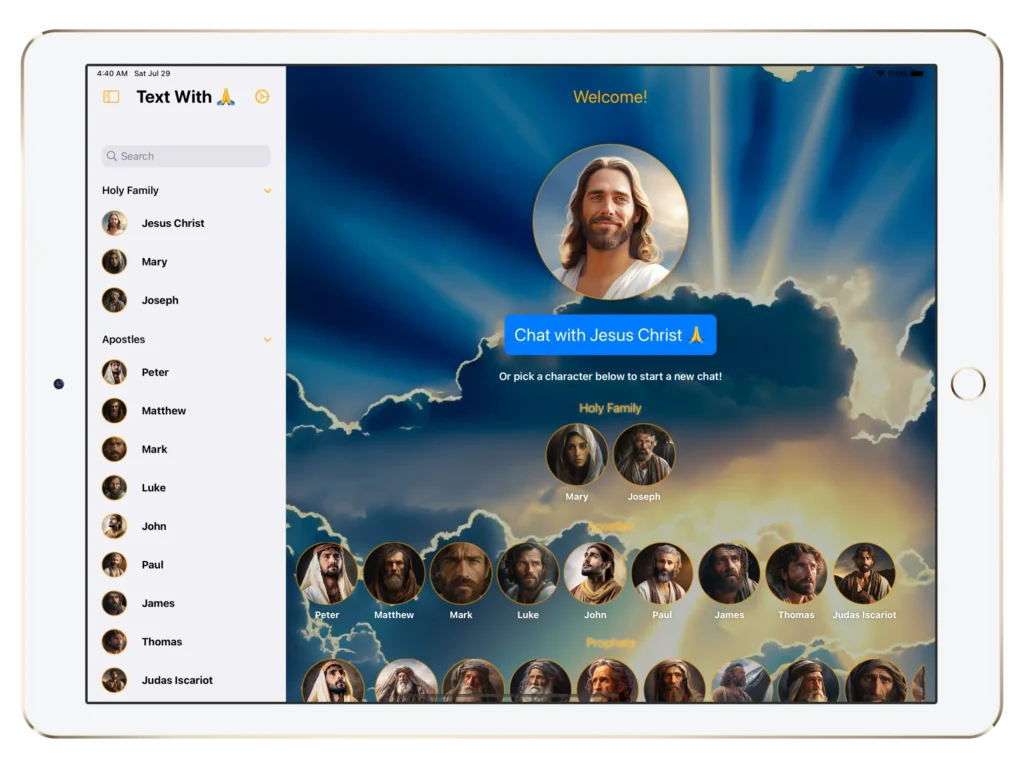 Text With Jesus: ferramenta de IA oferece chat com Jesus e outras figuras bíblicas