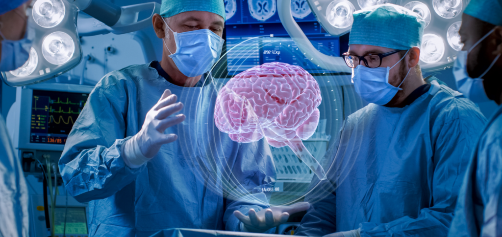 جراحة الدماغ بالذكاء الاصطناعي