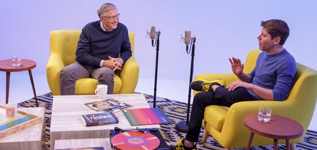 Bill Gates and Sam Altman