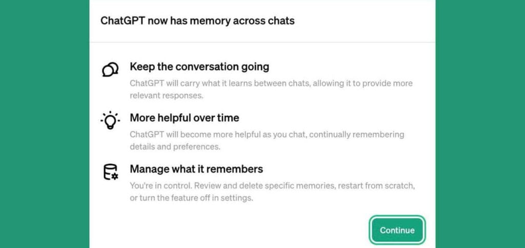 ChatGPT مكاسب الذاكرة: ما الذي تغير بالنسبة لك؟