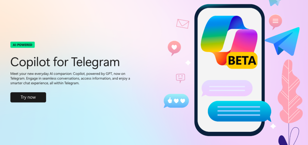 A Microsoft acaba de lançar um bot oficial do Copilot dentro do aplicativo de mensagens Telegram. Isso permite que os usuários pesquisem informações, façam perguntas e conversem com a inteligência artificial
