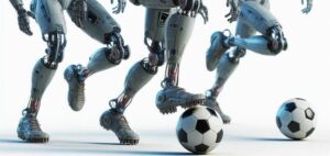 Robotlar futbol oynuyor