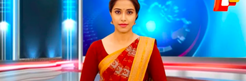 apresentador de TV IA Índia