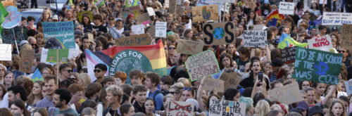 ativismo climático/protesto/crise climática