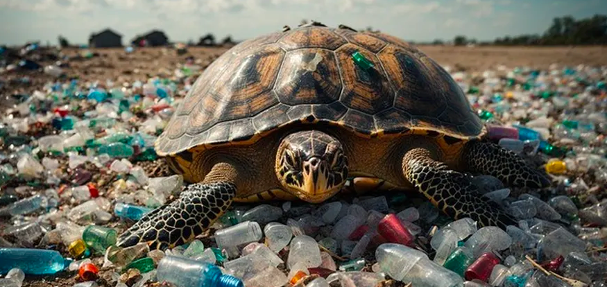 poluição plástica