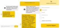 El chatbot de SaferSpace permite a las víctimas hacer preguntas sobre sus experiencias y recibir respuestas sobre si han sido víctimas o no de acoso