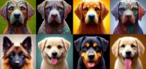 imagens de cachorros criadas por inteligência artificial