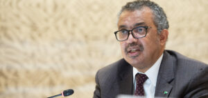Dr Tedros Adhanom Ghebreyesus, WHO Director-General attends the Afghanistan humanitarian conference in Geneva, Palais des Nations. 13 September 2021. UN Photo by Violaine Martin