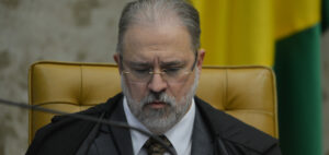 O procurador geral da república, Augusto Aras , durante sessão