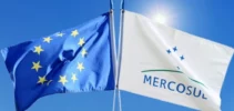 Bandeira União Européia e Mecosul