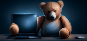 2528439436_a-teddy-bear-with-its-back-to-a-computer-with-code_xl-beta-v2-2-2-aspect-ratio-930-440